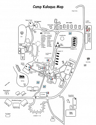 Map of Camp Kulaqua Retreat and Conference Center in FL 