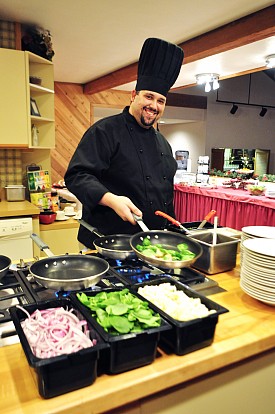 Chef Cooking at Stillwaters Lodge Retreat and Conference Center, FL