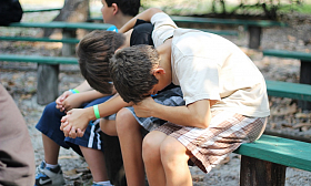 Boys Praying at Camp Kulaqua Retreat and Conference Center, FL