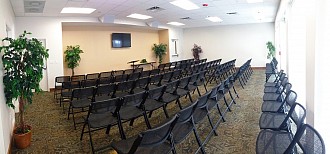 Woodland Lodge Seminar Room at Camp Kulaqua Retreat & Conference Center